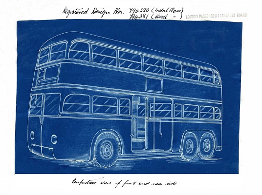 Blueprint of bus